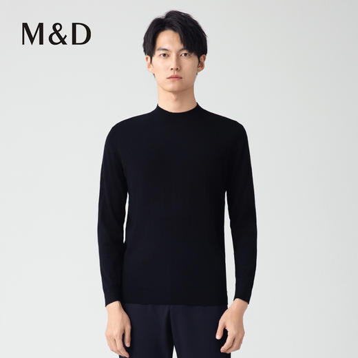 【名盾】小高领羊毛衫，黑科技可机洗，轻盈舒暖易打理M0CL08X70B 商品图3