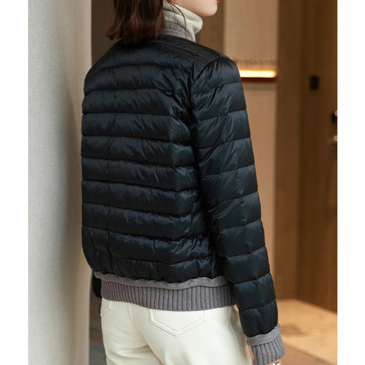 【高货ayts】全新升级【铂金会员441/天猫599/差价158】(44552) 洛诗琳冬季女款轻薄羽绒服夹克95白鹅绒女装短款 商品图3