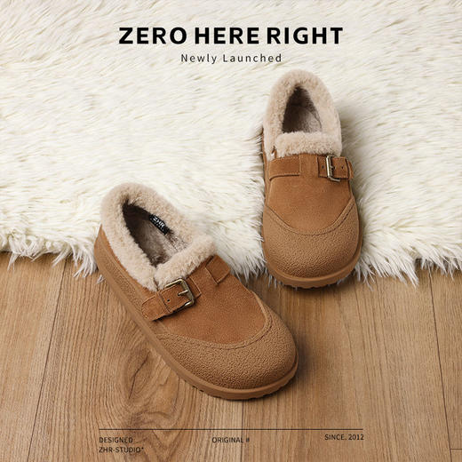 ZHR则则加绒保暖勃肯鞋2024冬季新款ins百搭防寒鞋女软底棉鞋女鞋 商品图8