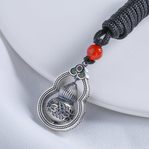 【宏艺珠宝】灵葫祥瑞·足银挂坠 商品图0