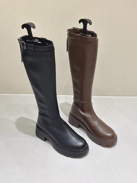 【门店同款】ENJOY冬季皮带扣厚底长筒瘦瘦靴 159751341