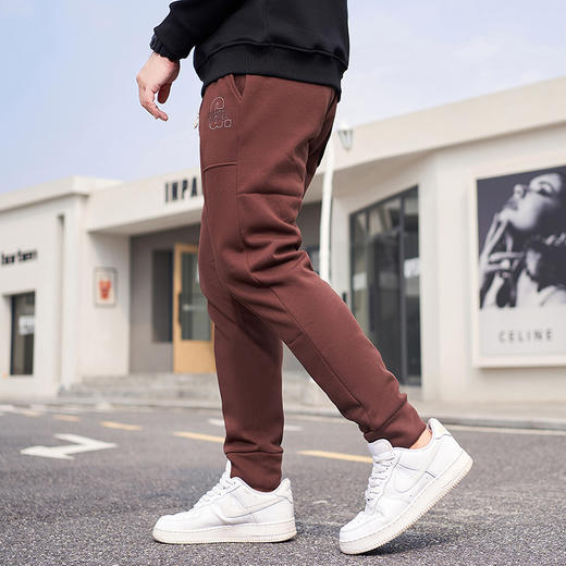 【加绒】【新款DMH】大依优型大码加绒裤休闲裤收脚口束脚加肥加大男卫裤简约百搭潮款胖子 商品图3