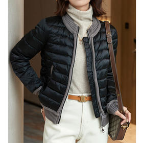 【高货ayts】全新升级【铂金会员441/天猫599/差价158】(44552) 洛诗琳冬季女款轻薄羽绒服夹克95白鹅绒女装短款