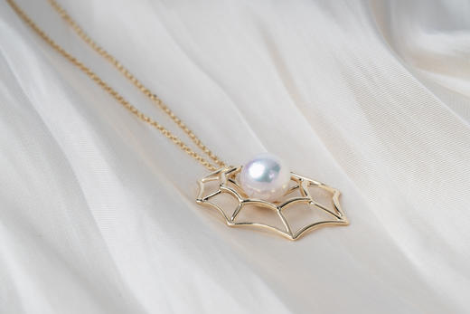 「网」Akoya珍珠14k项链 商品图1