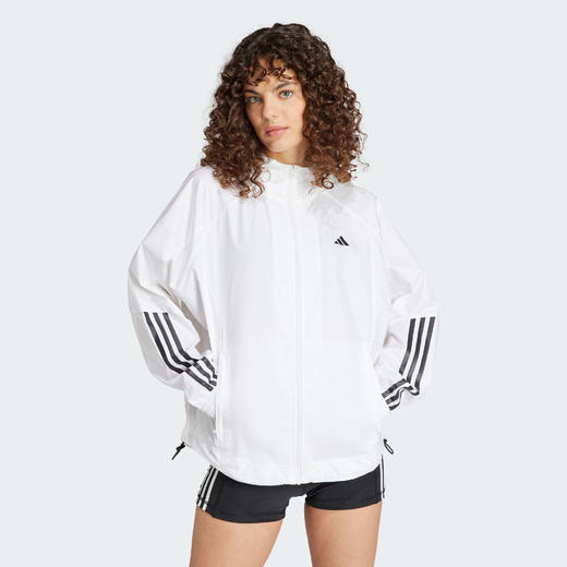 Adidas阿迪达斯WIND.RDY HYPERGLAM WINDBREAKER 运动宽松健身连帽夹克外套IS8042 商品图0
