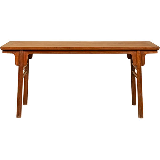 清 花梨木夹头榫刀牙板平头案 商品图5