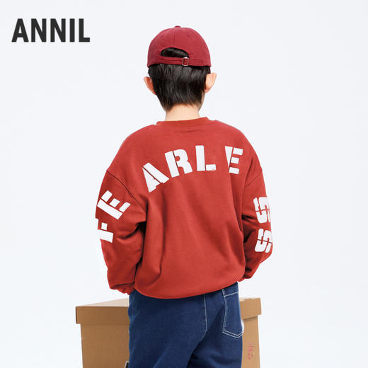 男童活力舒弹卫衣圆领冬季新款安奈儿童装实体店同款AB441787 商品图2