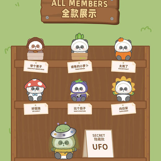 纪念日百货出逃的蔬菜系列玩偶盲盒159857719 商品图4