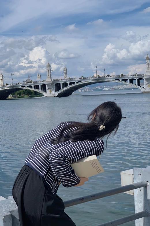 LNNNS 蓝白色条纹圆领小香风外套 17558 商品图4