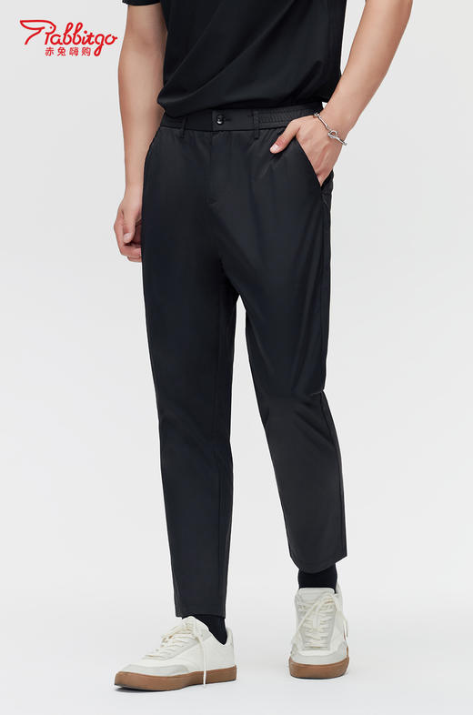 赤兔嗨购冰丝西裤男士宽松高级垂坠感2024年新款直筒西装裤男生休闲裤子 商品图5