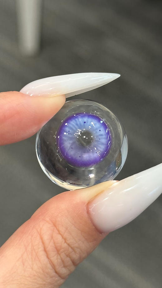 serltyca 仿真人偶紫 半年抛 两片 14.2mm 参考着色 13.7mm 基弧 8.5 含水 40% 新锐国货 商品图3