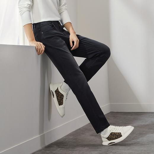 【龙系列】柒牌水洗牛仔裤男2024秋季新款时尚潮流百搭中腰直筒裤	127H72170 商品图1