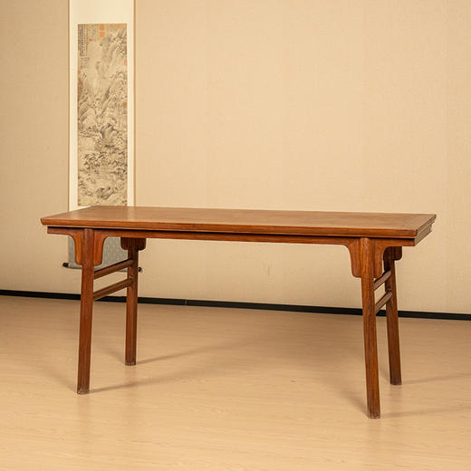 清 花梨木夹头榫刀牙板平头案 商品图4