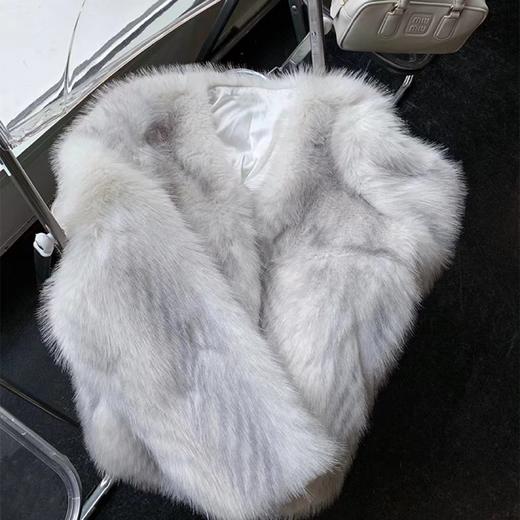 福利 现货 定制加厚进口环保狐狸毛皮草外套 商品图1