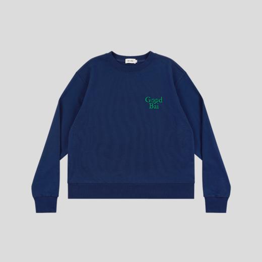 GOODBAI 表情logo 印花圆领长袖卫衣 商品图2