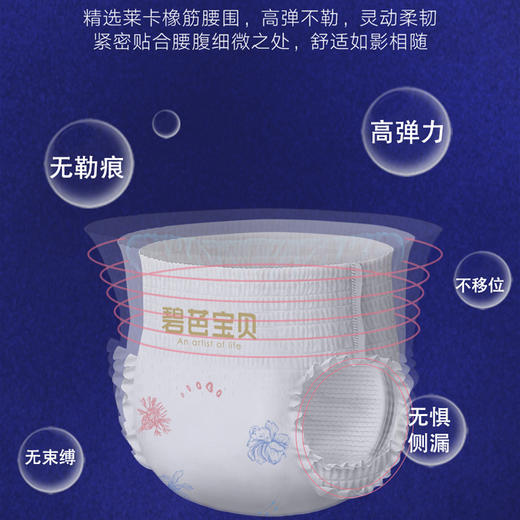 BEABA 花晨月夕裤型卫生巾夜用量多安心裤均码3片*4包 商品图2