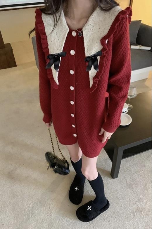 Stay2Weeks 红白拼接氛围感连衣裙 17742 商品图0