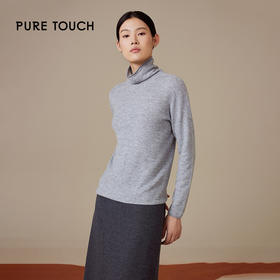 pure touch女士100%绵羊毛高领柔软舒适针织衫1302244419