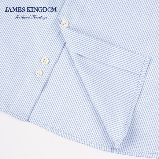 【200支衬衫】占姆士秋冬新品棉羊毛商务免烫职业正装白色长袖衬衣 商品图3