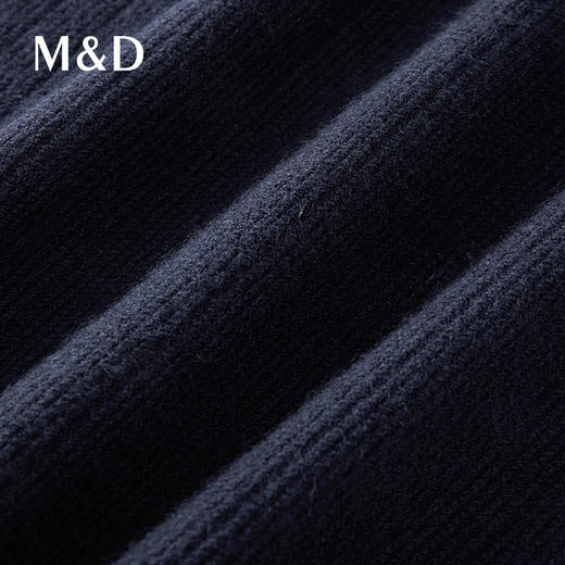 【名盾】秋冬长袖羊毛Polo衫，保暖透气，假两件设计，更具层次感和立体感M0CL32X51B 商品图4