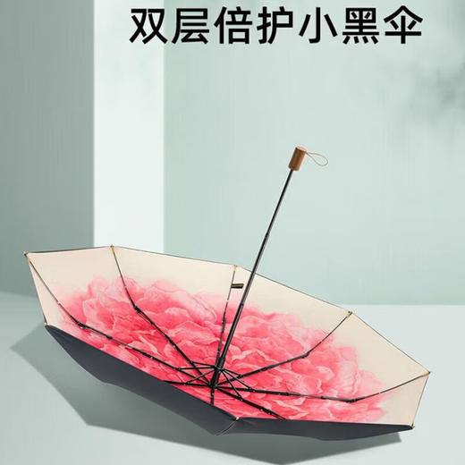 蕉下 双层小黑伞系列三折伞 洛荷 商品图3