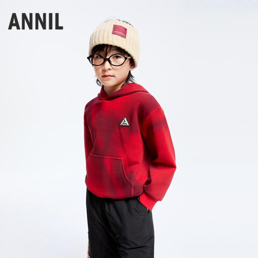 男童海岛绒保暖卫衣冬季新款安奈儿童装实体店同款AB441794 商品图0