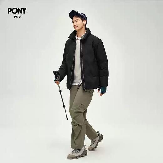 4.9折【自营】pony/波尼  1972秋冬新品户外运动灰鸭绒保暖羽绒服外套 244M2OF10BK 商品图2