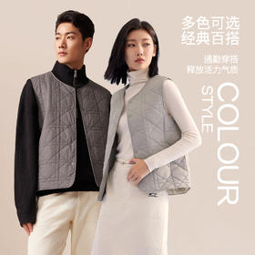 男士冬季圆领羊毛马甲保暖背心马甲锁温【F7302】
