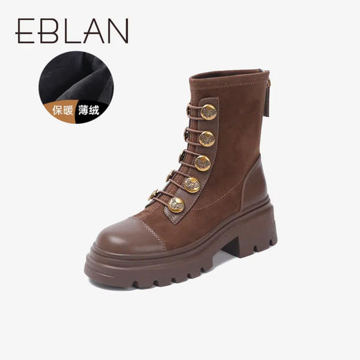 伊伴加绒保暖冬季加绒保暖冬靴女鞋B24650753 商品图0