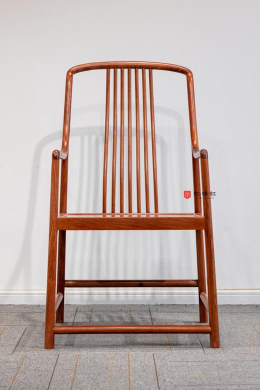 红桥红  家具严选  缅甸花梨(大果紫檀）  【嘉选梳背椅 三件套】 商品图2