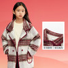 巴拉巴拉童装女童外套2025春秋装新款小童复古学院格子毛呢大衣潮 商品缩略图3