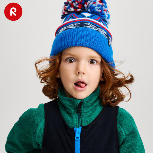 芬兰reima2024冬季新款男女儿童大童保暖可爱抓绒针织帽 商品图3
