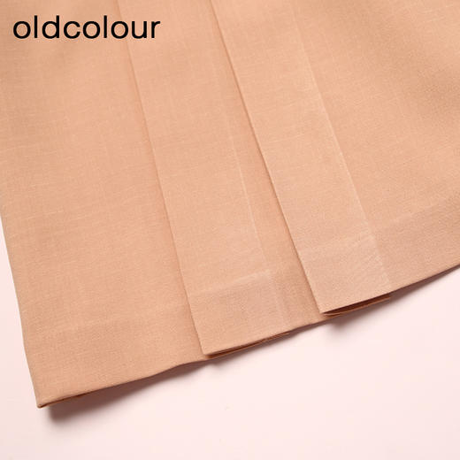 oldcolour春秋款气质百搭小清新高腰百褶短裙女DN13061011 商品图3