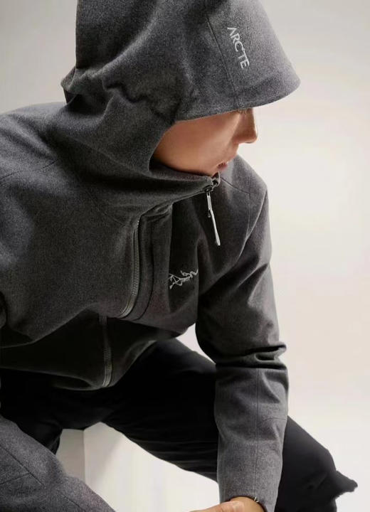 THS 10.28-限时 鸟家GAMASL男士软壳风帽拉链羊毛混纺外套 2色 AF1006 商品图1