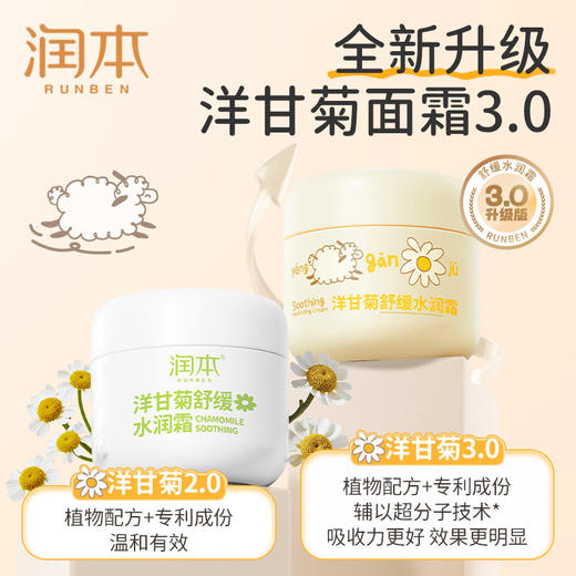 【品牌直发】润本洋甘菊舒缓水润霜/儿童护理霜50g  宝宝霜秋冬保湿滋润补水新生婴儿擦脸护肤 商品图1