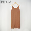 oldcolour春秋款气质宽松显瘦吊带针织连衣裙女DM39106158 商品缩略图0