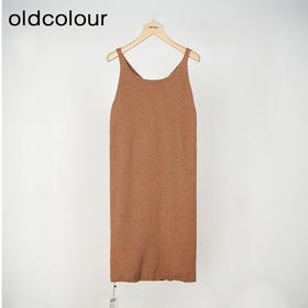 oldcolour春秋款气质宽松显瘦吊带针织连衣裙女DM39106158