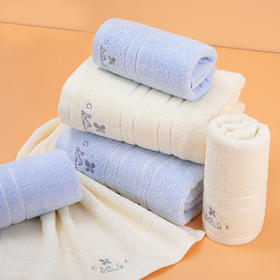 洁丽雅（Grace）纯棉抗菌毛巾浴巾三件套W0091-2/W0090-2-米色