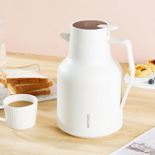 德世朗DZXH-1500 智享温显保温壶白色 商品图0