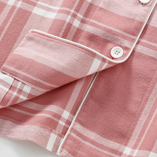 老米优品🎈muji工厂代工《法兰绒格子家居服》全棉法兰绒家居服套装，日式经典格纹，情侣睡衣 商品图2