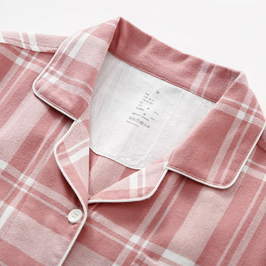 老米优品🎈muji工厂代工《法兰绒格子家居服》全棉法兰绒家居服套装，日式经典格纹，情侣睡衣 商品图3