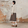 Famecoco范可儿半身裙纯棉碎花设计感裙摆花边拼接裙摆FAB6HA024 商品缩略图3