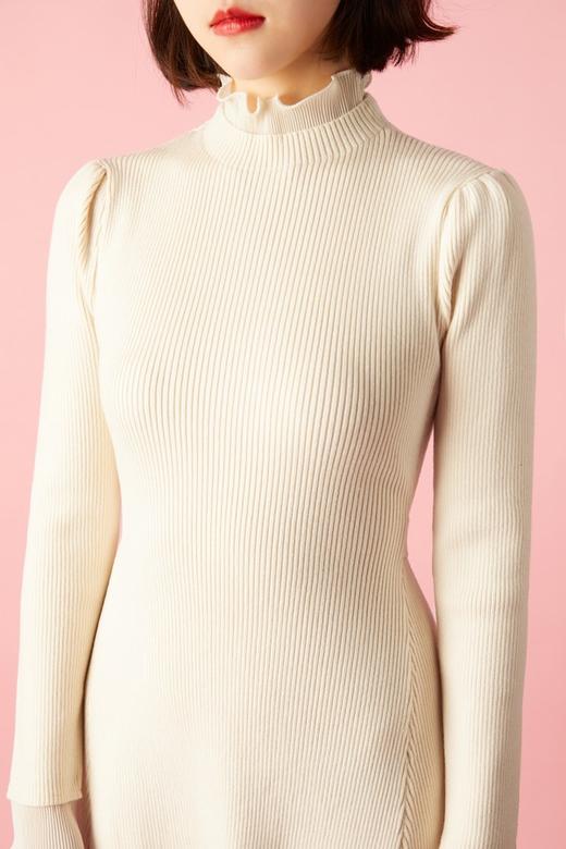 Le Malene 米色针织修身连衣裙 10809 商品图3