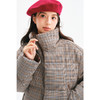 【严选】【90鸭绒】诗凡黎复古格纹羽绒服2024冬新款撞色洋气保暖短款外套7FA480231 商品缩略图3