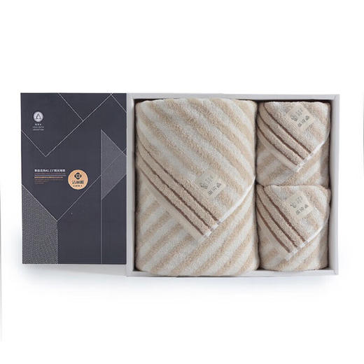 洁丽雅（Grace） 新疆棉抗菌毛浴巾三件套装W0846/W0640 商品图1