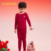 巴拉巴拉儿童保暖内衣套装蛇年男童秋衣秋裤发热本命年红色睡衣潮 商品缩略图2