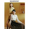 MAXRIENY复古华丽蕾丝蝴蝶结上衣24年冬甜美秋冬长袖提花上衣(货号:MC88TP767) 商品缩略图2