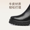 信诺真皮羊毛短靴女加绒保暖雪地靴2024新款冬季妈妈棉鞋厚底皮鞋M523-1Y 商品缩略图1