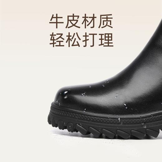 信诺真皮羊毛短靴女加绒保暖雪地靴2024新款冬季妈妈棉鞋厚底皮鞋M523-1Y 商品图1