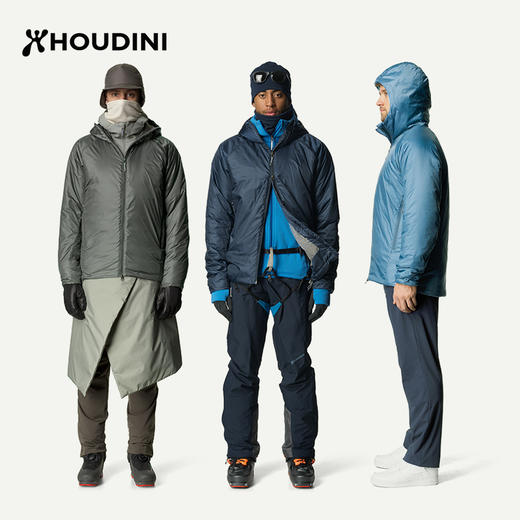 HOUDINI胡丁尼 Dunfri 邓菲 男款户外防风防水保暖棉服带帽外套820007 商品图7